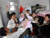 Students of Tibetan ethnic group cheers in their dormitory to celebrate the Tibetan New Year at Tibetan School in Jinan, capital of east China's Shandong Province, Feb. 25, 2009. Tibetans across China are celebrating the 50th Tibetan New Year after the Democratic Reform with their old traditions.